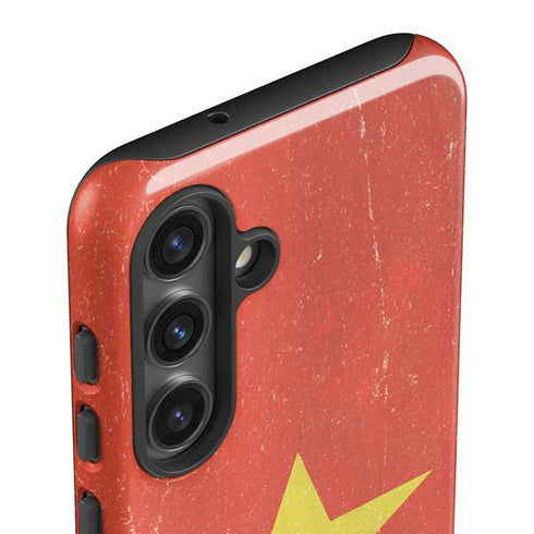 Vietnam Flag Distressed Galaxy S25 Plus Impact Case
